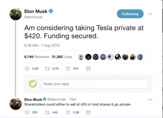 Elon Musk, TESLA Inc - Multas y sanciones a D&O